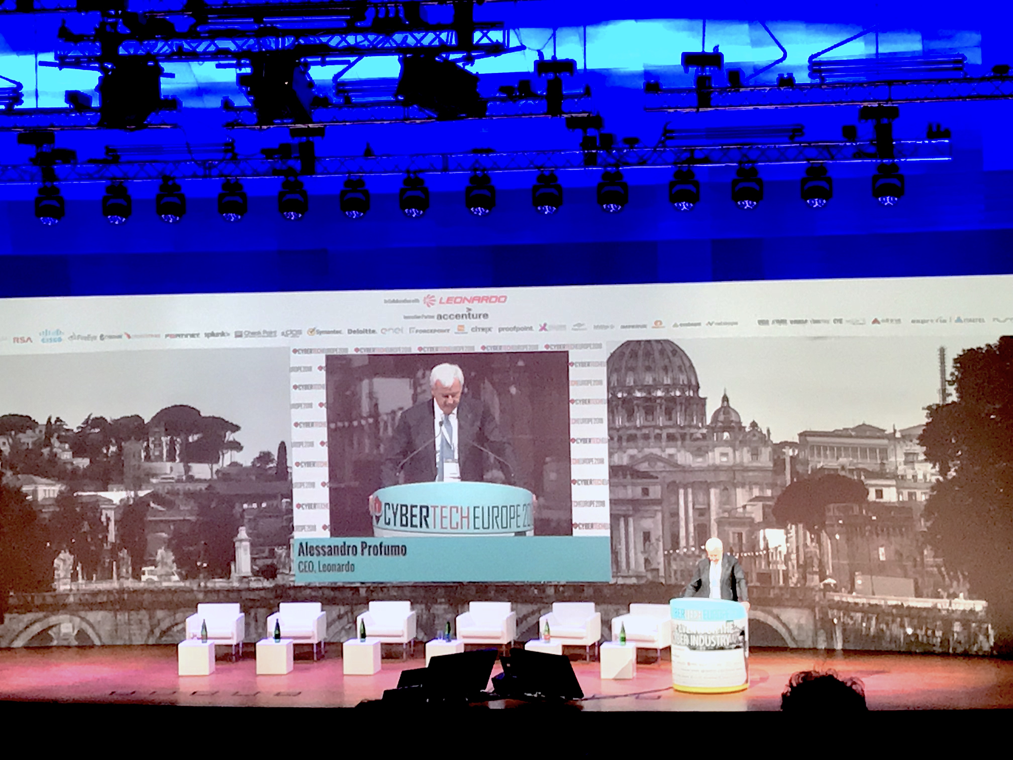 Alessandro Profumo (Leonardo) al Cybertech Europe 2018